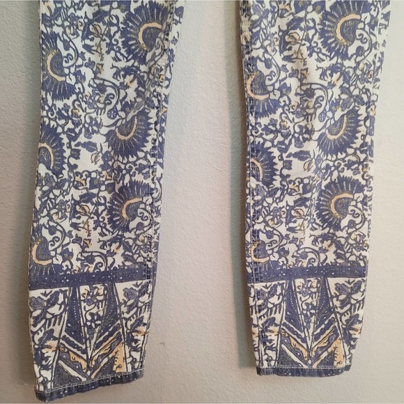 TORY BURCH IZZY PRINTED CROPPED SKINNY JEANS WOMEN'S SIZE 26 - Picture 5 of 12